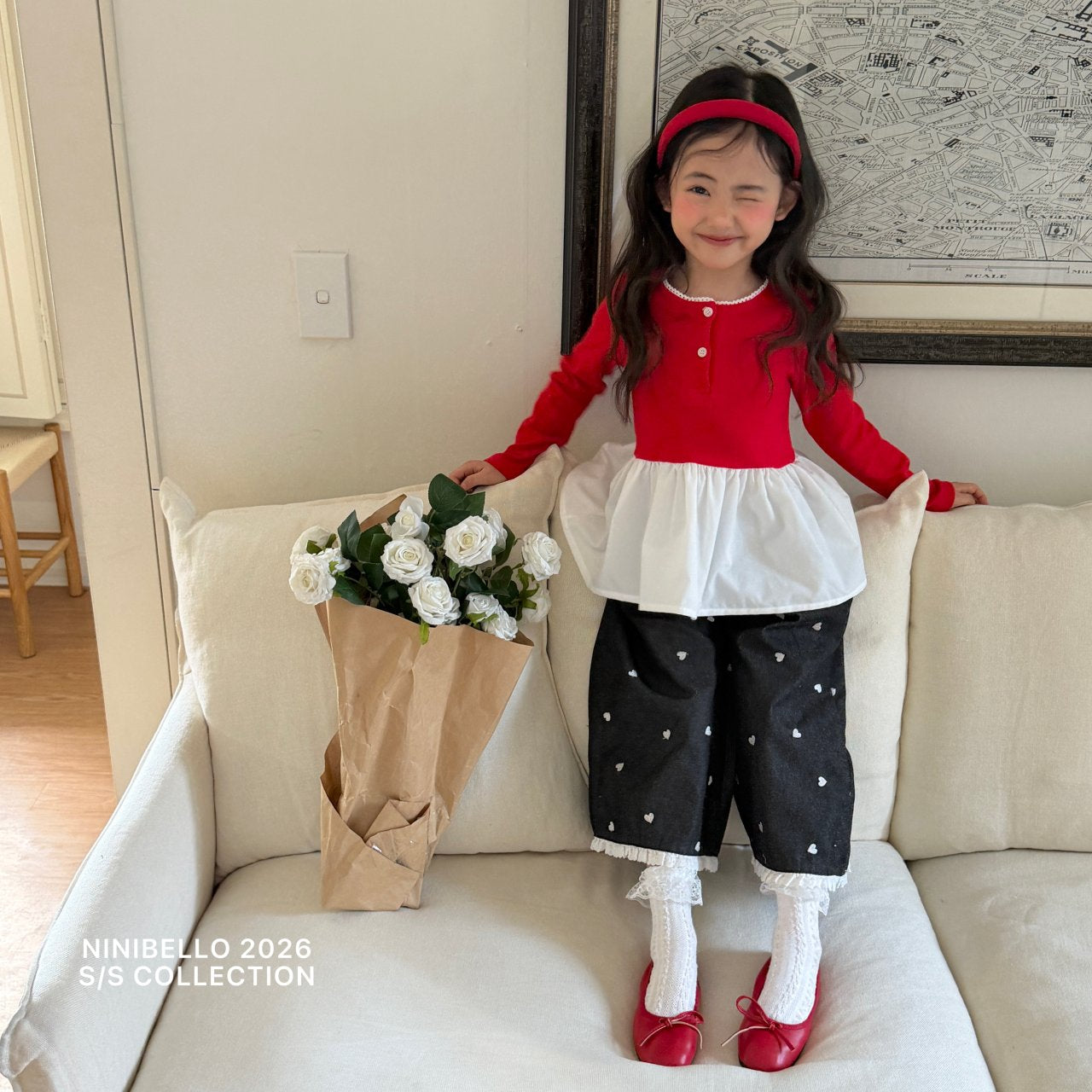 ninibello heart cookie denim pants (80-130cm)