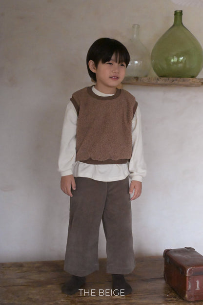 the beige buckle vest (80-120cm)
