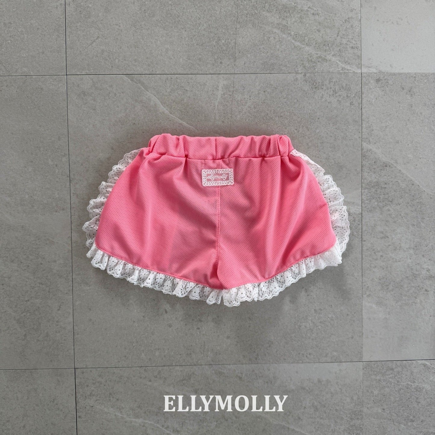 ELLYMOLLY mesh frill shorts (90-145cm)