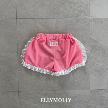 ELLYMOLLY mesh frill shorts (90-145cm)