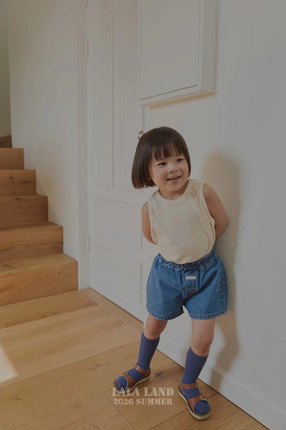 Lalaland point denim shorts (75-120cm)