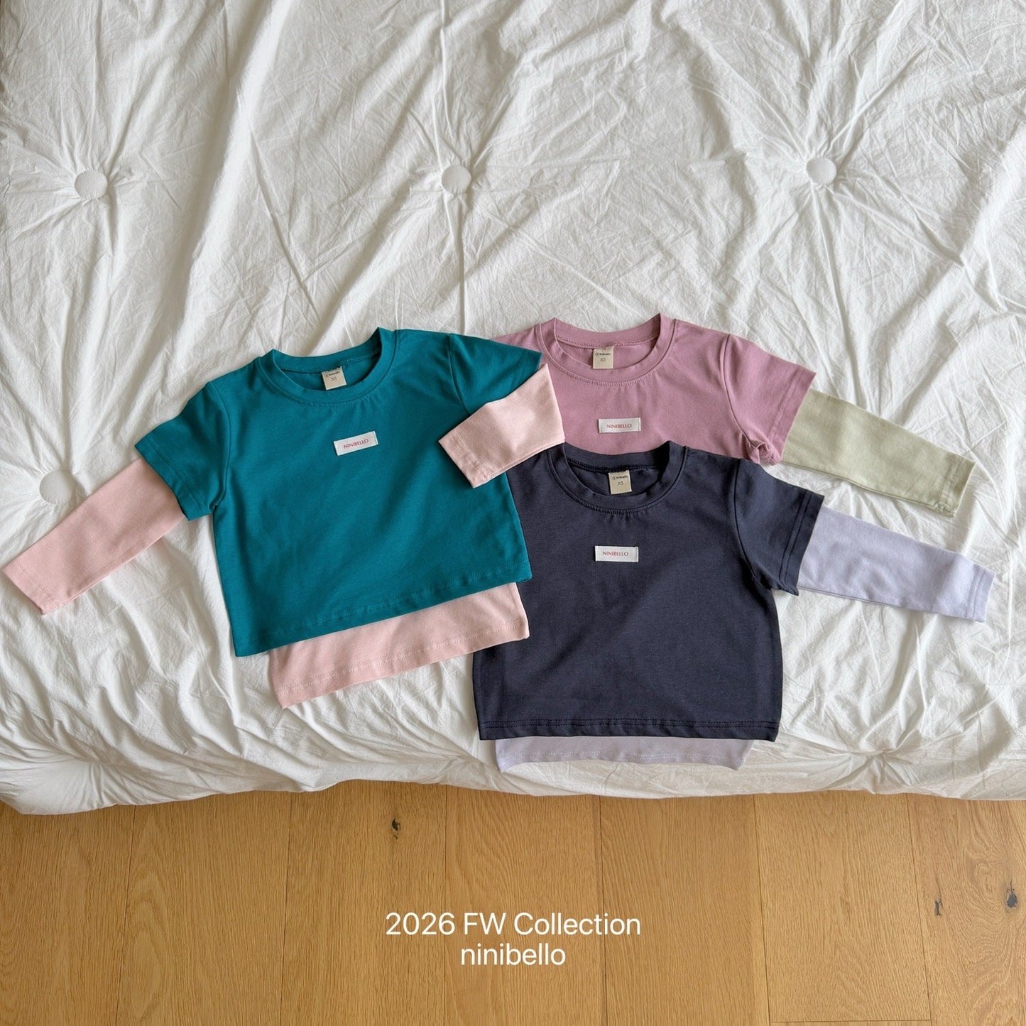 ninibello layered short sleeve set (80-130cm)