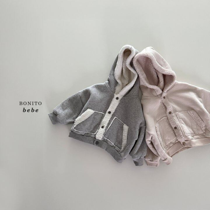 Bonito boa hoodie cardigan (3-18m)