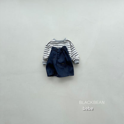 blackbean raw pocket bebe jeans(baby)