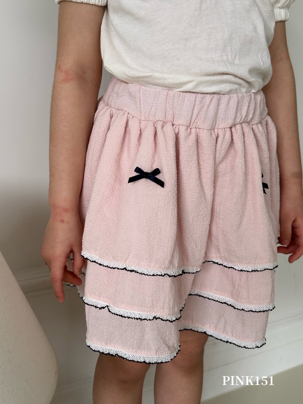 Pink151 Ribbon Cancan Skirt (kids 90-125cm)