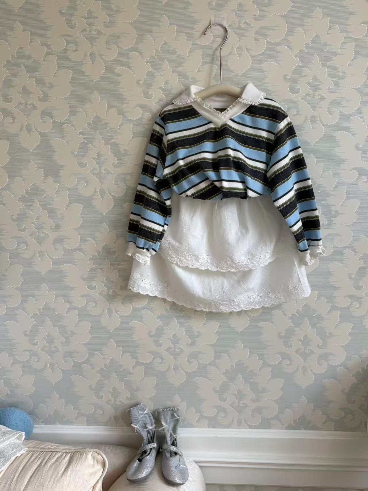 aiai sugar stripe t-shirt (95-140cm)