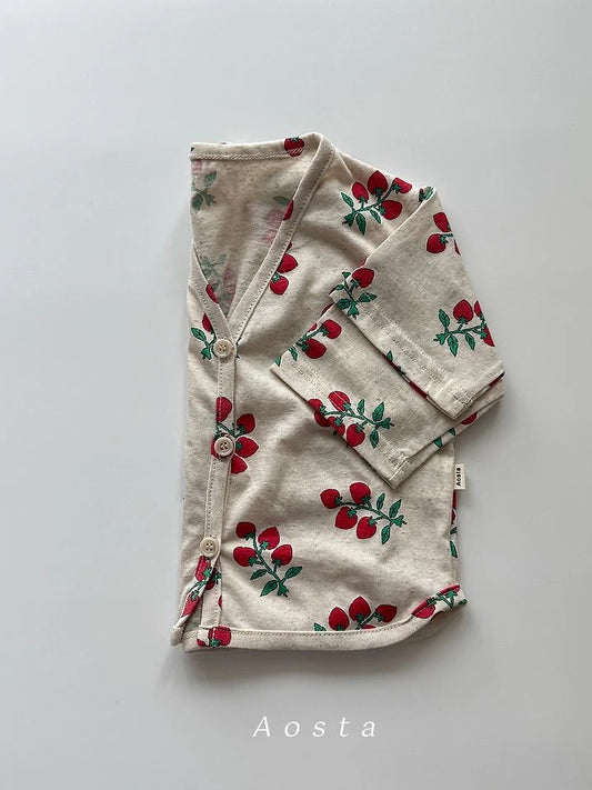 Aosta linen cardigan (~70-115cm)