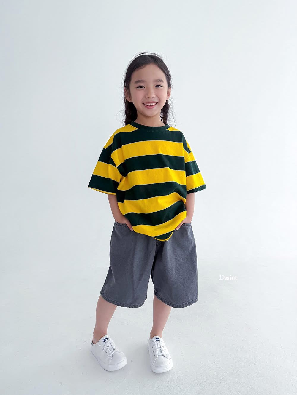 Dsaint 寬寬條紋tee (80-148cm)