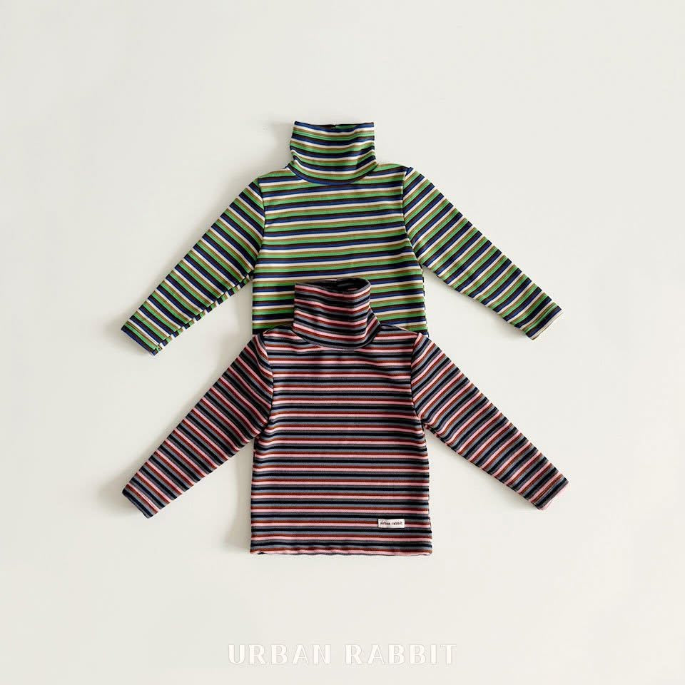 Urban Rabbit 高領條紋小標上衣 (80-140cm)