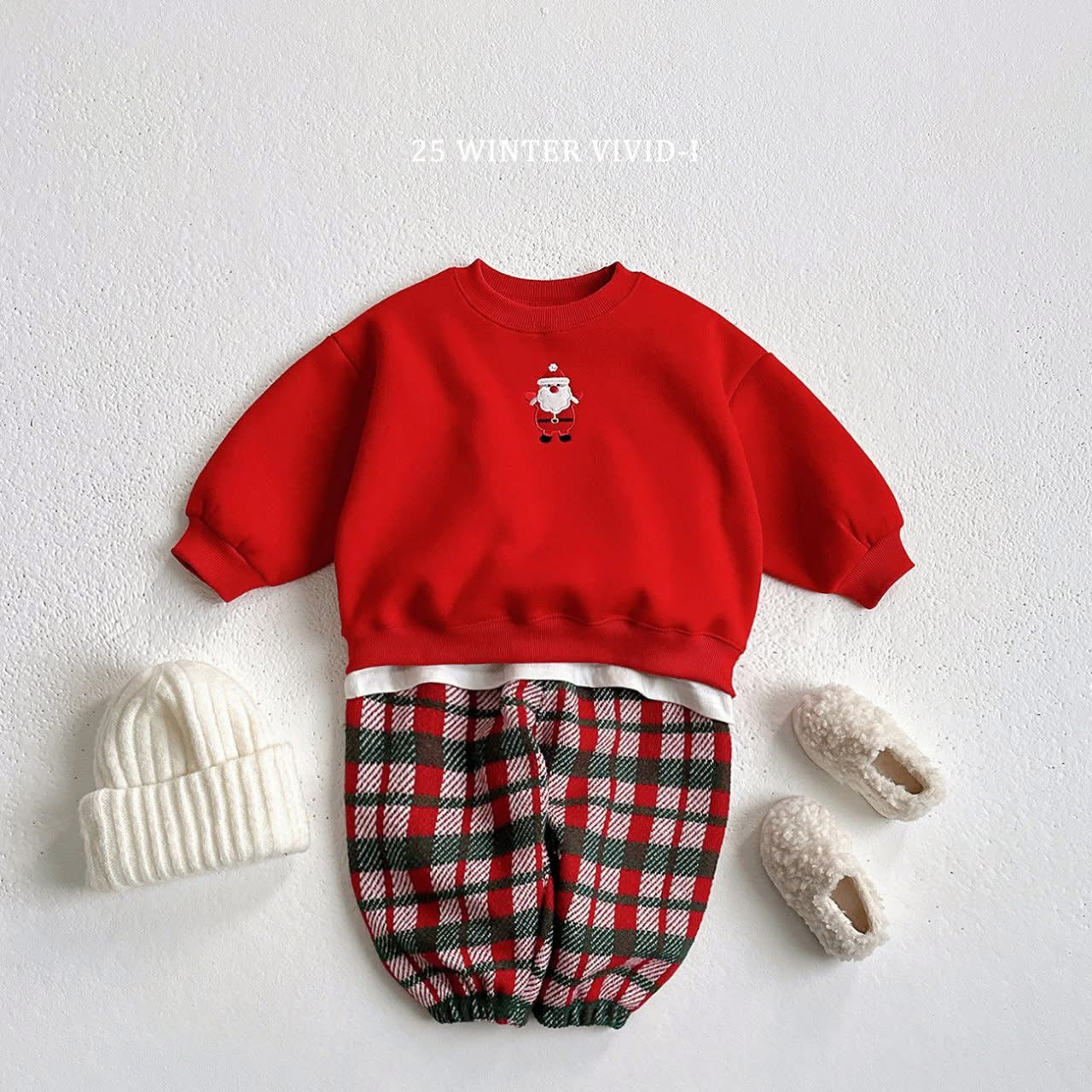 Vivid 聖誕小刺繡上衣 (75-135cm)