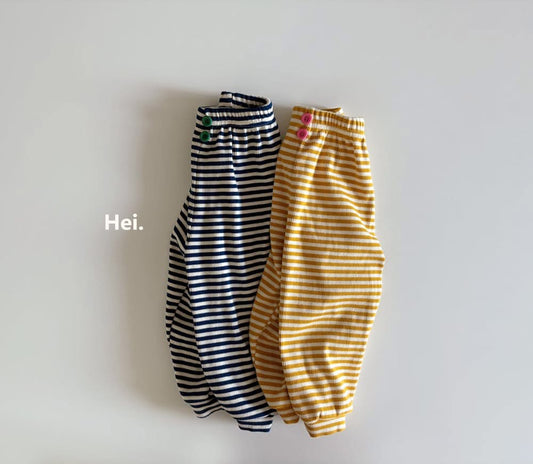 Hei 雙色鈕扣條紋運動褲 (85-123cm)