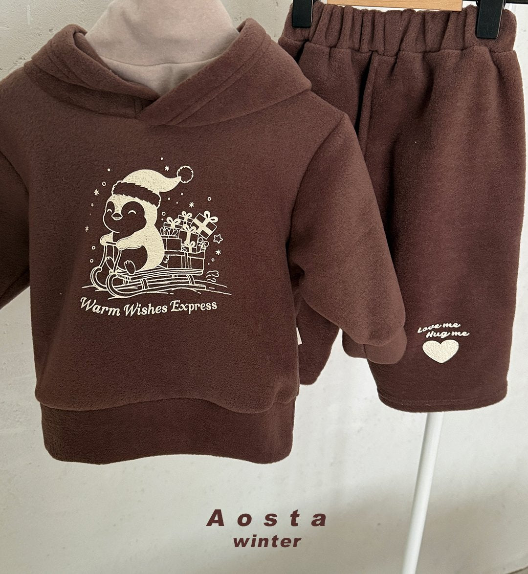 Aosta winter penguin hoodie (~70-115cm)