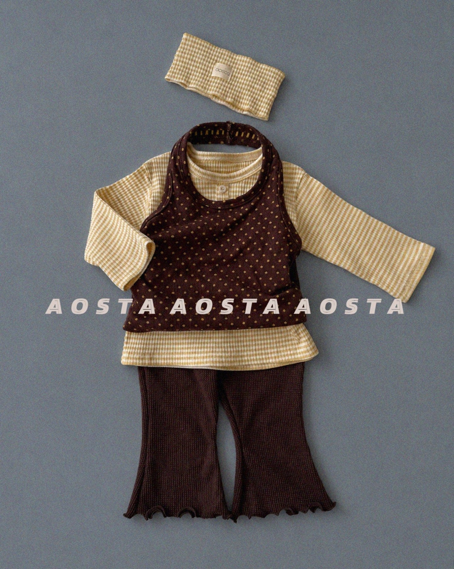 Aosta choco chip halter neck (~70-115cm)