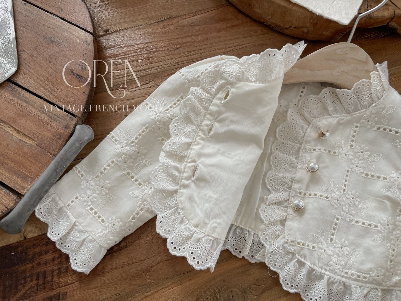 OREN bianca lace cardigan (85-120cm)