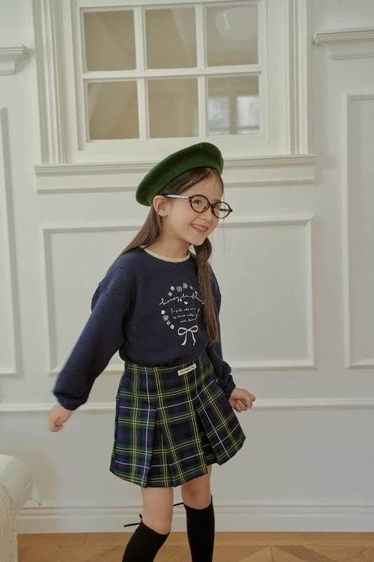 momoann check pleats (90-150cm)