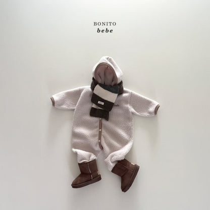 Bonito dumble rappa hooded rompers (3-18m)