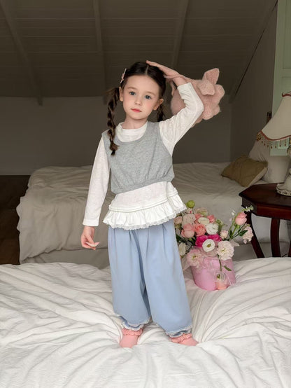 aiai blue milk jogger pants (95-140cm)