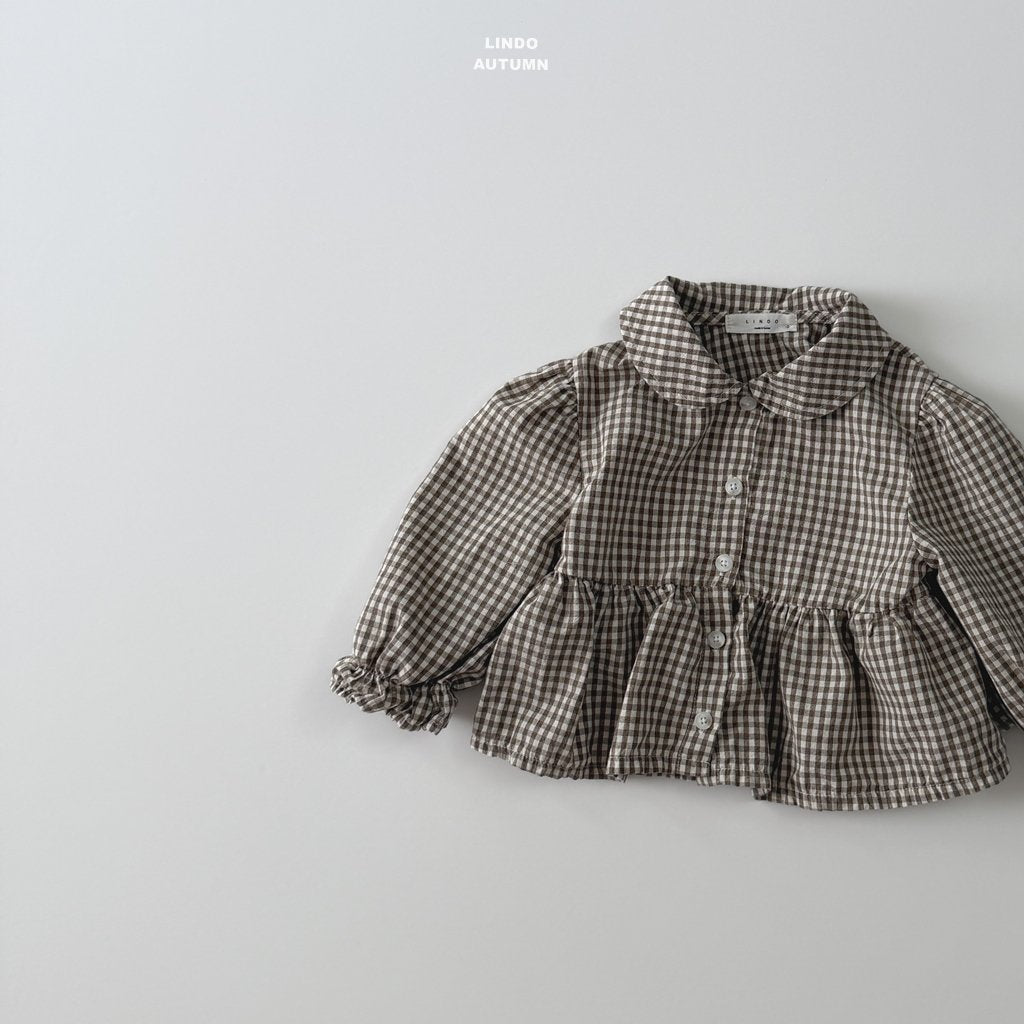 LINDO sweet plaid blouse (80-125cm)