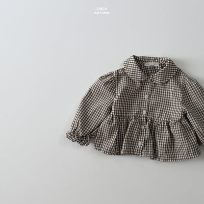 LINDO sweet plaid blouse (80-125cm)