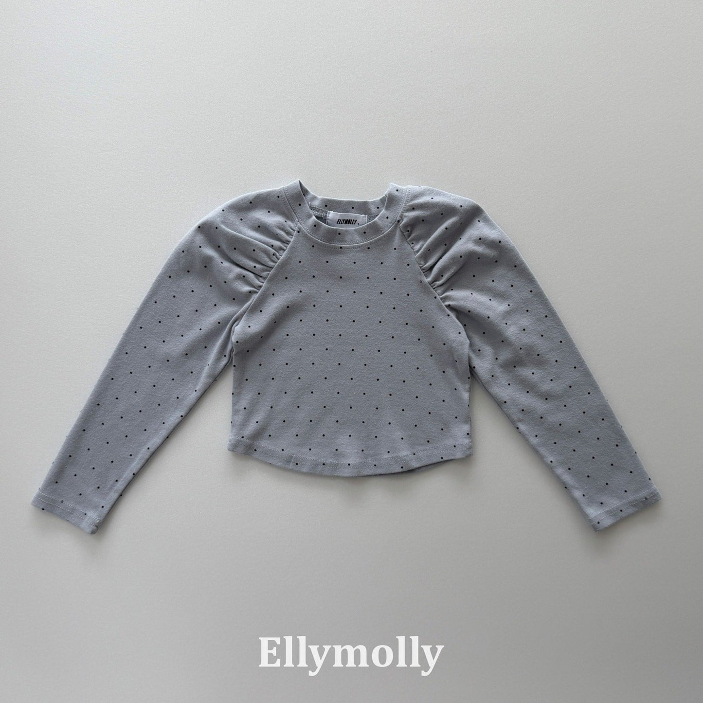 ELLYMOLLY giselle dot shirring t-shirt (90-145cm)