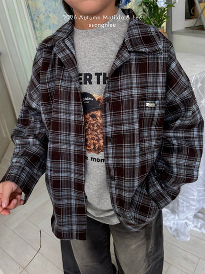 matilda&lee about check shirt (85-165cm)