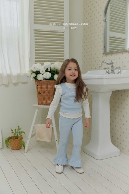 melikey V necked frill bootcut (~80-140cm)