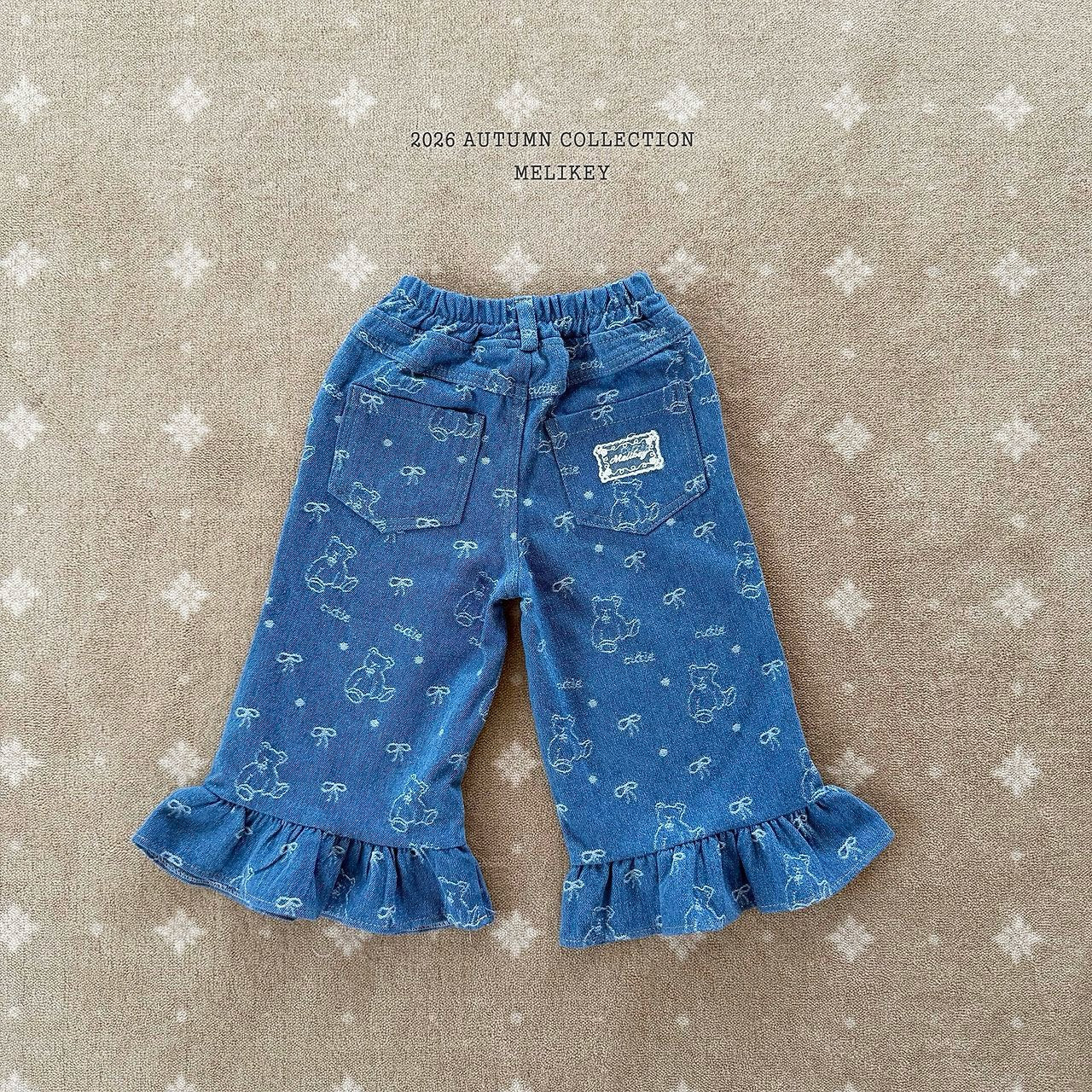 melikey bear frill denim (~80-140cm)