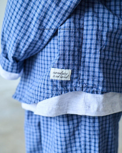 normalplay peterpan check hoodie (75-140cm)