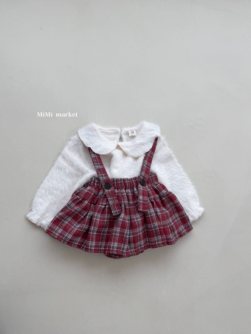 mimi market angora collar tee (70-85cm)