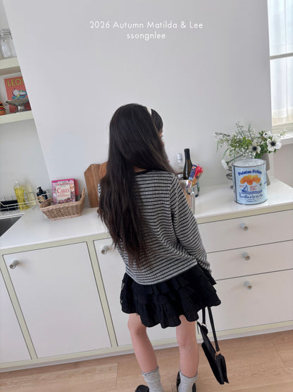 matilda&lee wrap stripe cardigan set (85-165cm)