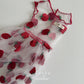 Aosta lace strawberry dress