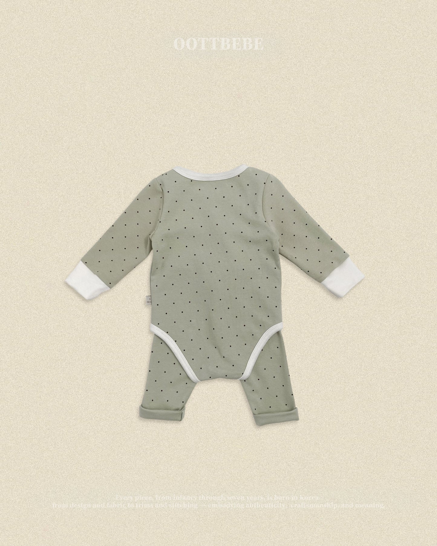 oottbebe chouchou dot suits (0-12m)