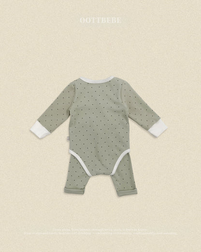 oottbebe chouchou dot suits (0-12m)
