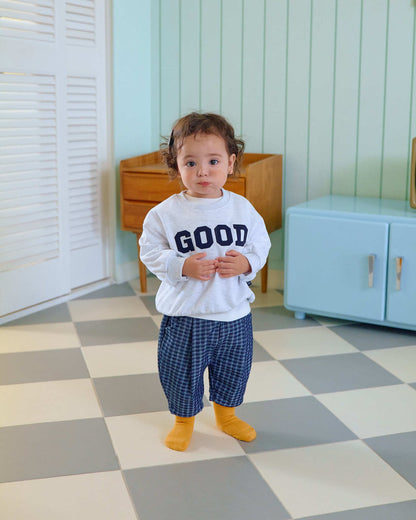 oottbebe check denim pants (65-115cm)