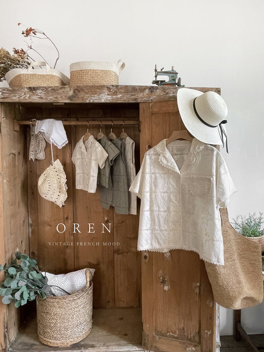 OREN eterno embroidered shirt(mom)