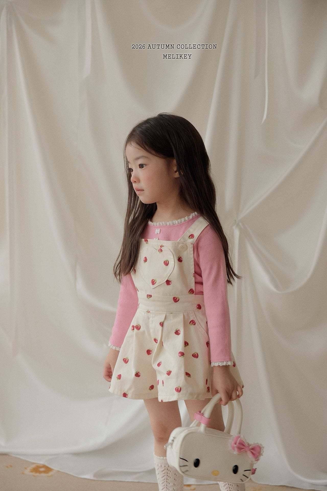 melikey strawberry heart suspender (~80-140cm)