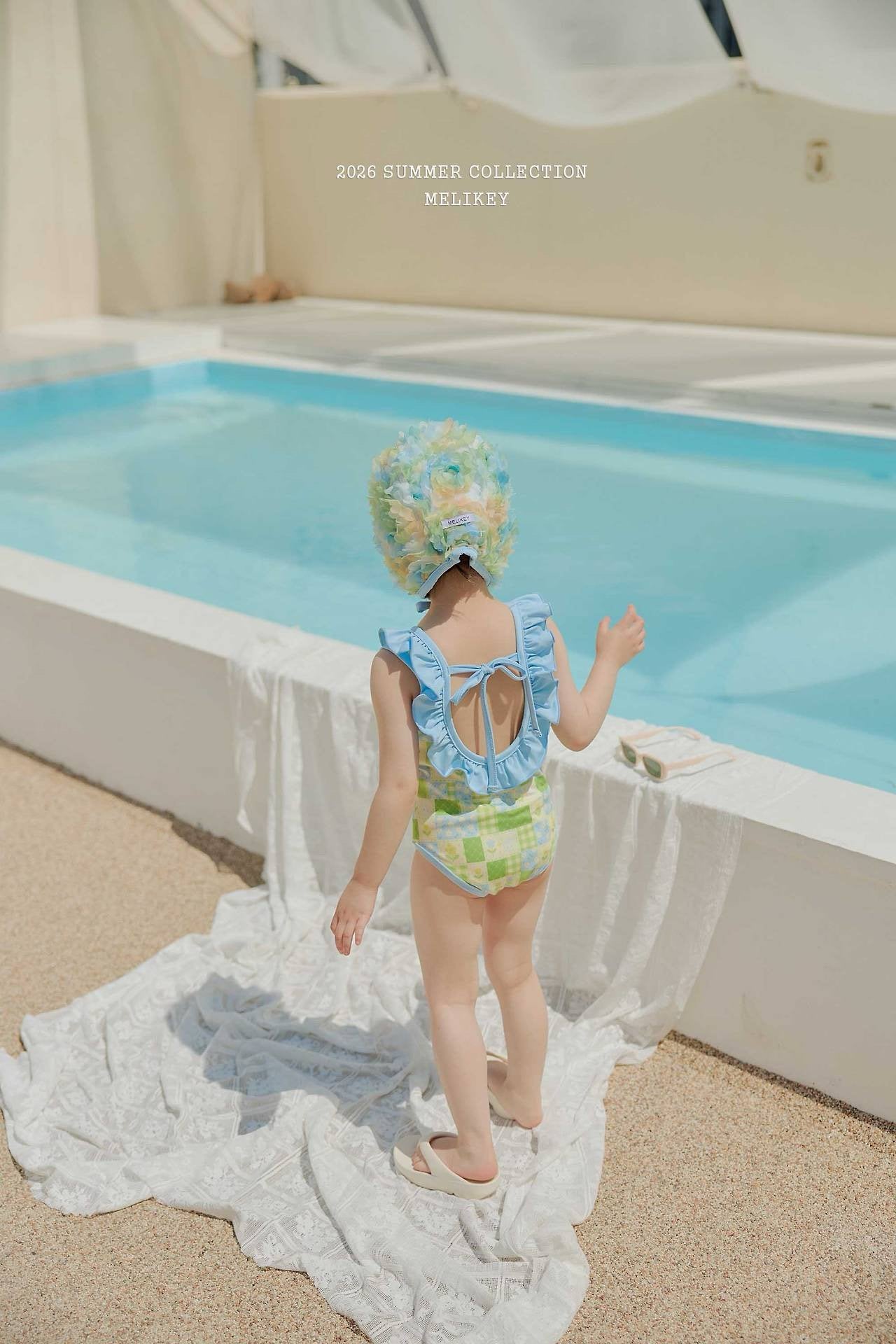 melikey garden frill swimsuit (85-135cm)