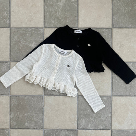 ELLYMOLLY maple frill cardigan (90-145cm)