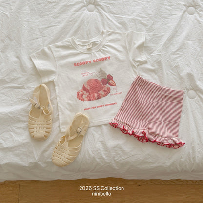 ninibello mimi 3/4 frill leggings (80-130cm)