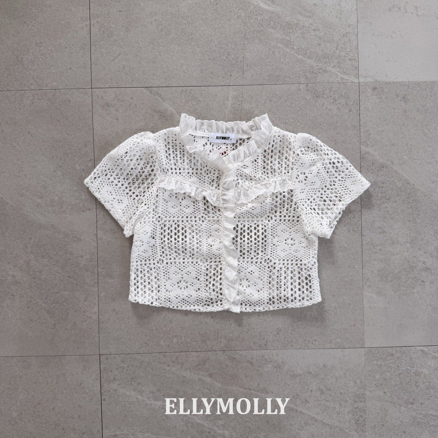 ELLYMOLLY rosy crochet bl (90-145cm)