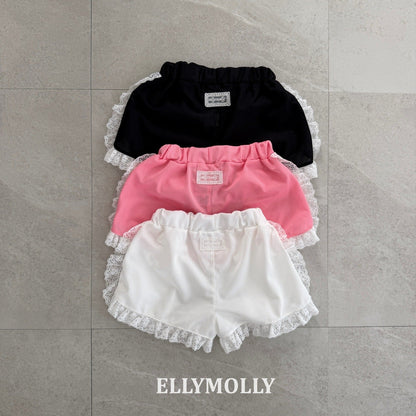 ELLYMOLLY mesh frill shorts (90-145cm)