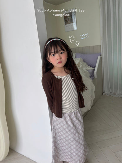 matilda&lee stripe layered cardigan (85-165cm)