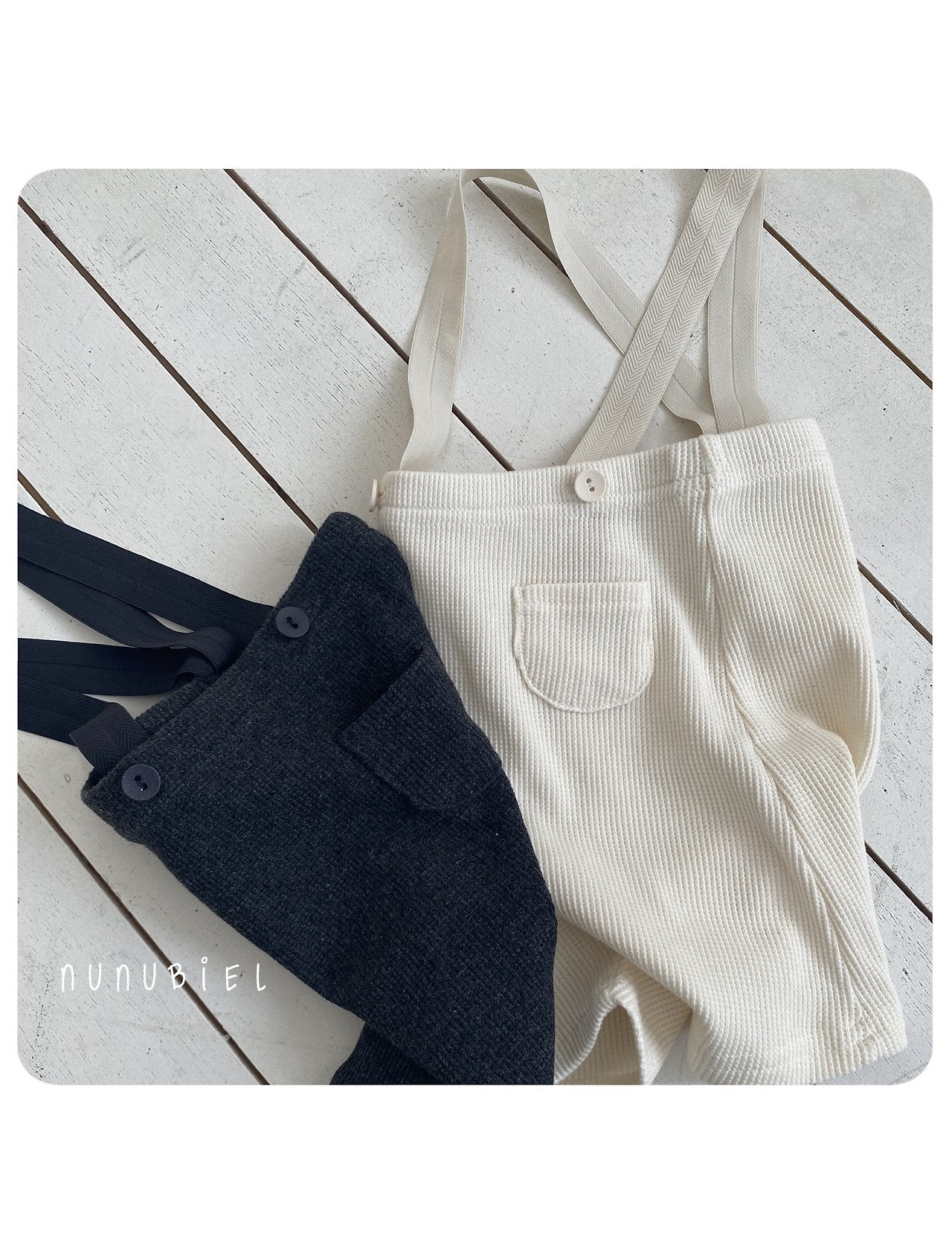 nunubiel bebe waffle leggings (6-18m)