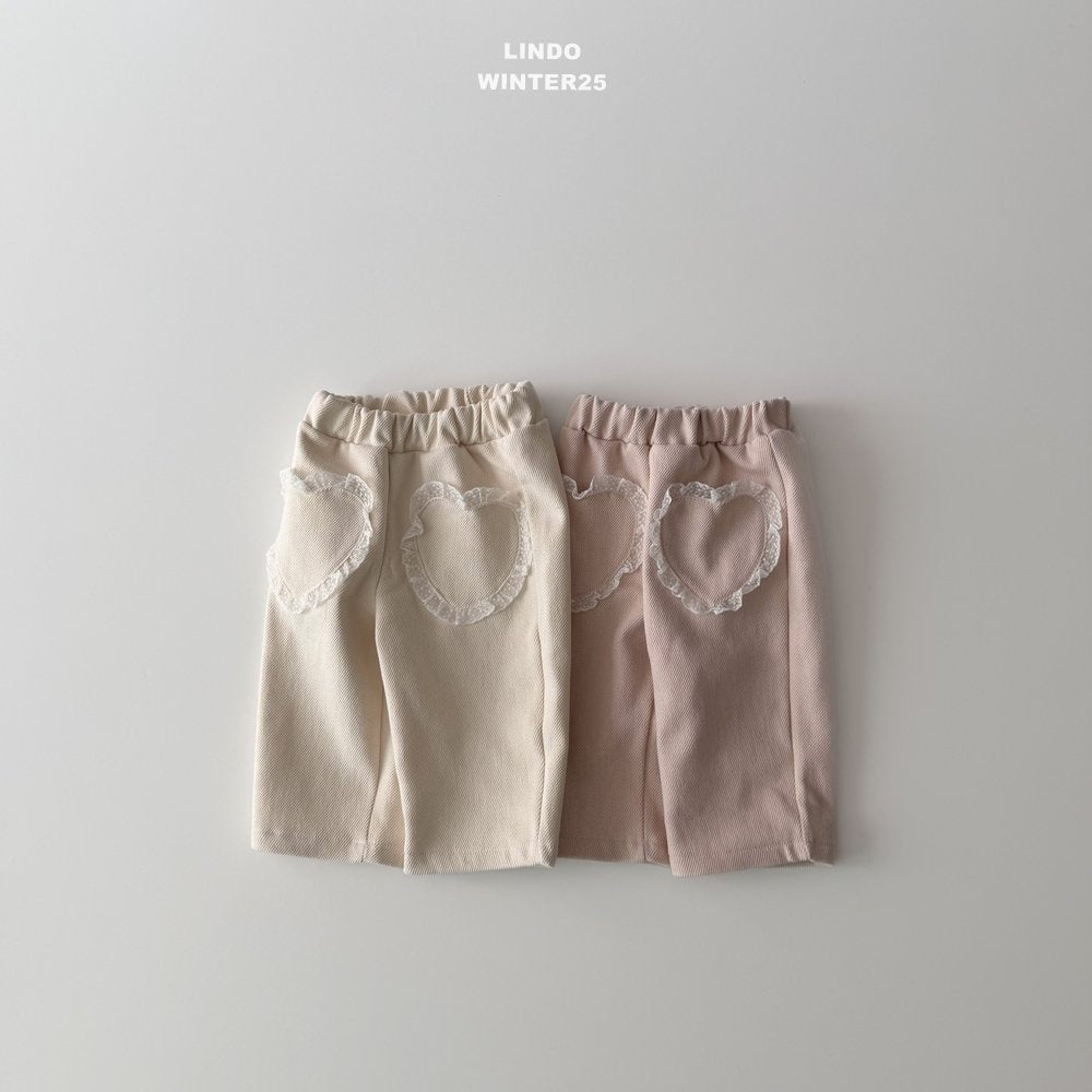 LINDO pocket heart pants (80-125cm)