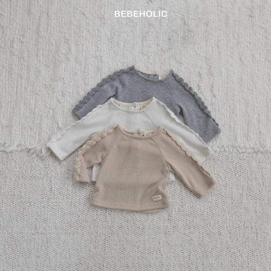 bebeholic wave sleeve tee (3-18m)