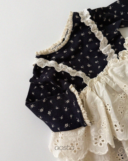 Aosta lace cancan blouse