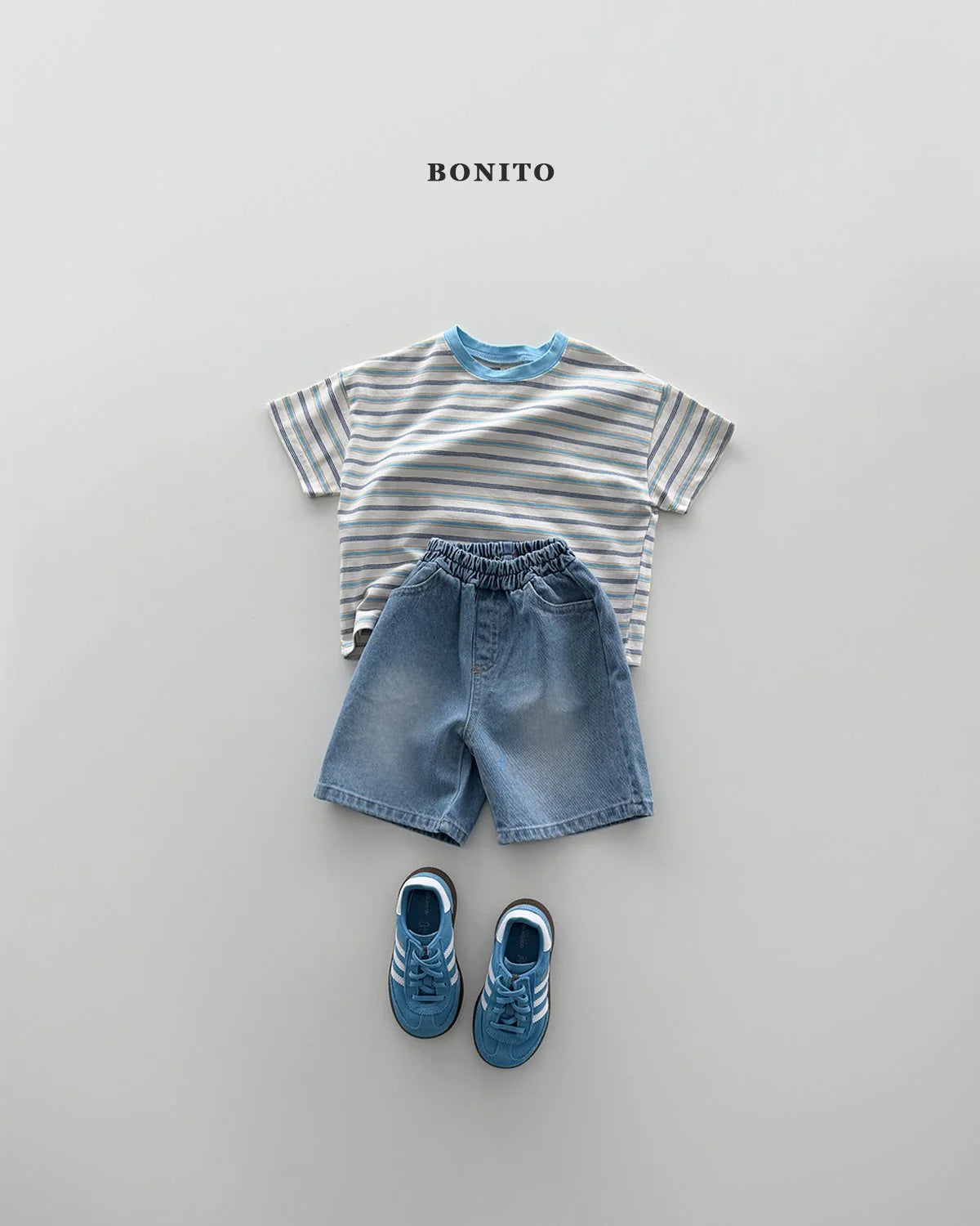 Bonito bermuda brushed denim pants (~80-140cm)