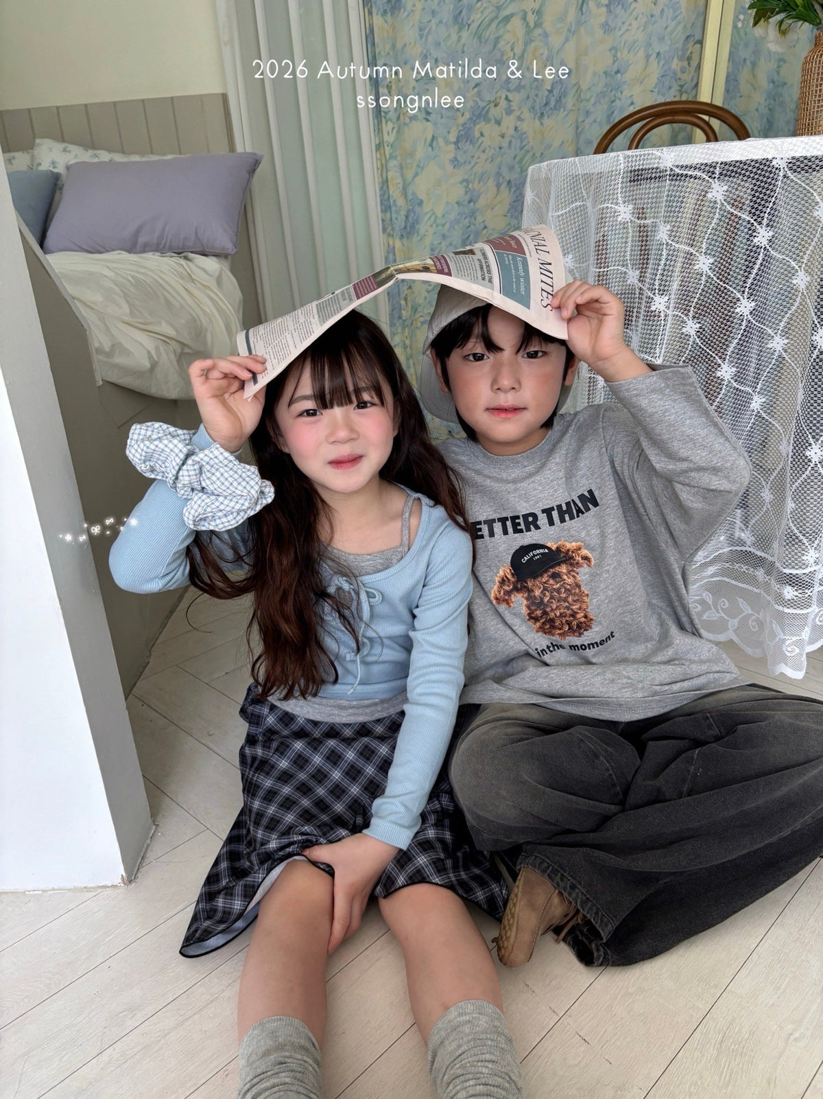 matilda&lee like color matching tee (85-165cm)