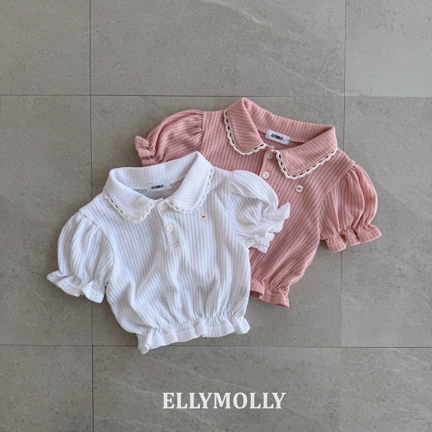 ELLYMOLLY atelier puff collar tee (90-145cm)