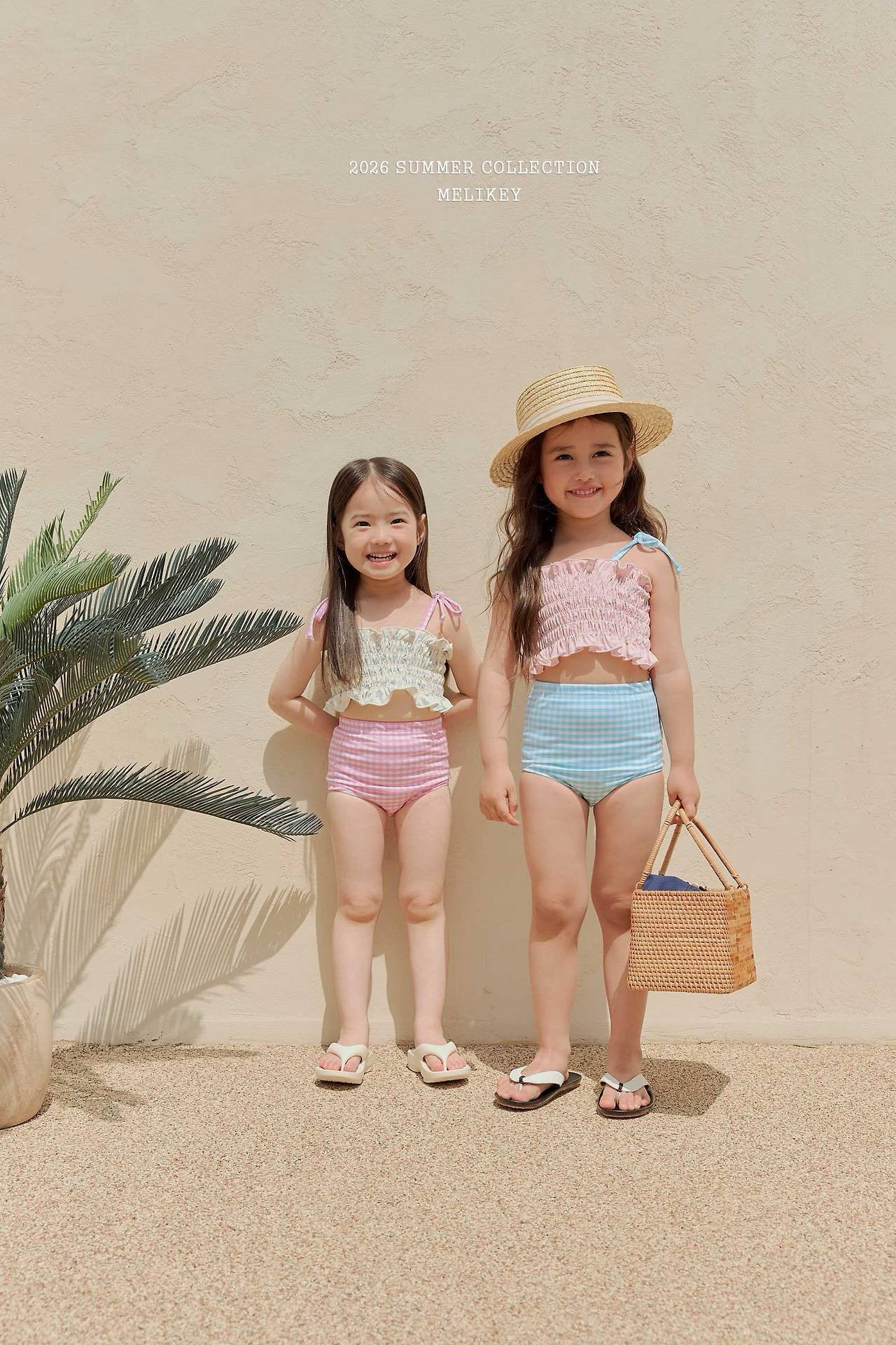 melikey lily check swim set (85-135cm)